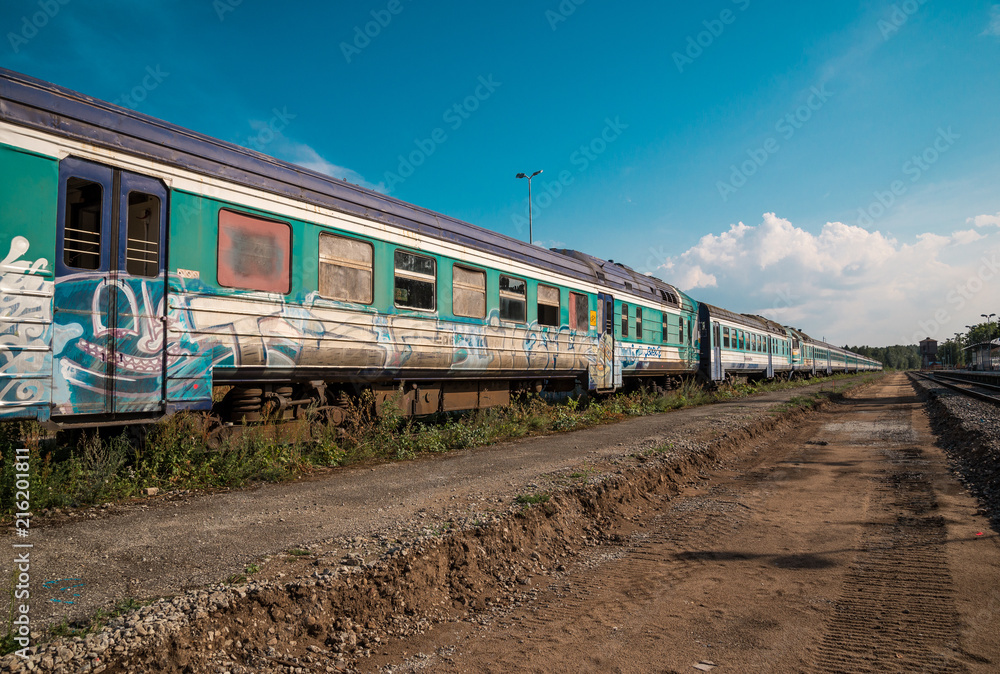 Obraz premium Train tail