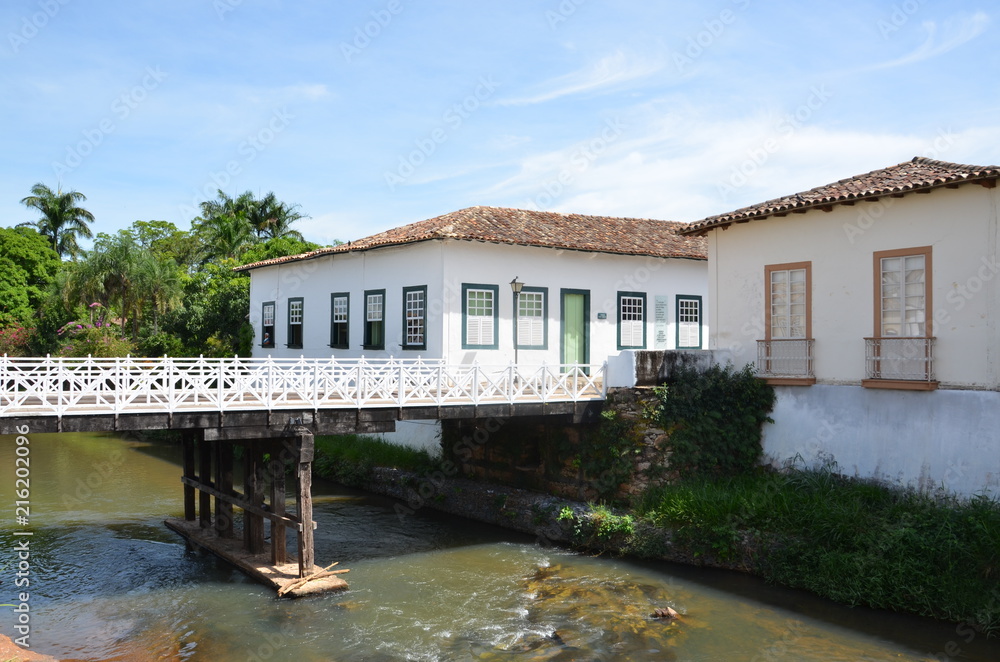 Colonial house by the river in Brazil Colonial house by the river in Brazil