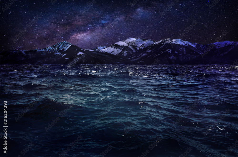 Mystischer See mit Milchstraße