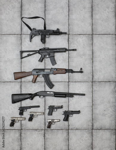 arsenal of firearms