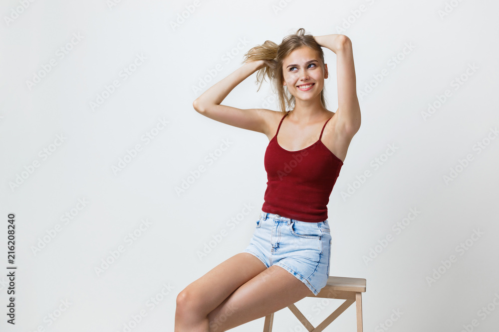studio blue jean shorts
