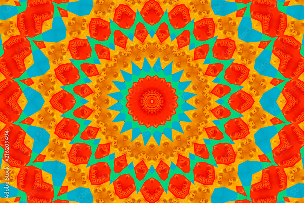 Obraz premium Streszczenie tło wzór kalejdoskopu