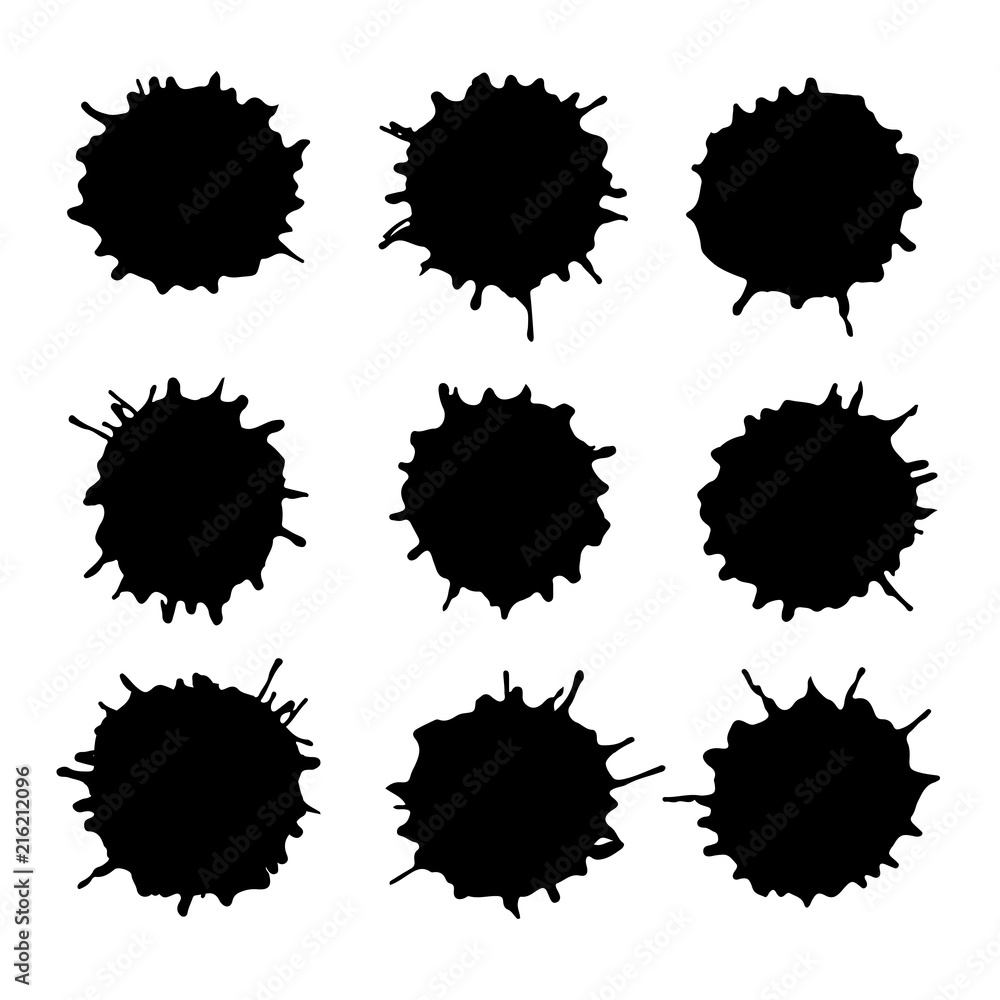 Abstract artistic paint drops Abstract artistic paint drops