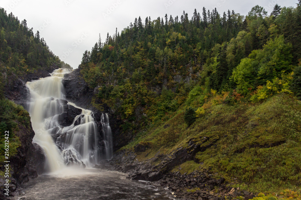 Waterfall of Val Jalbert in Canada