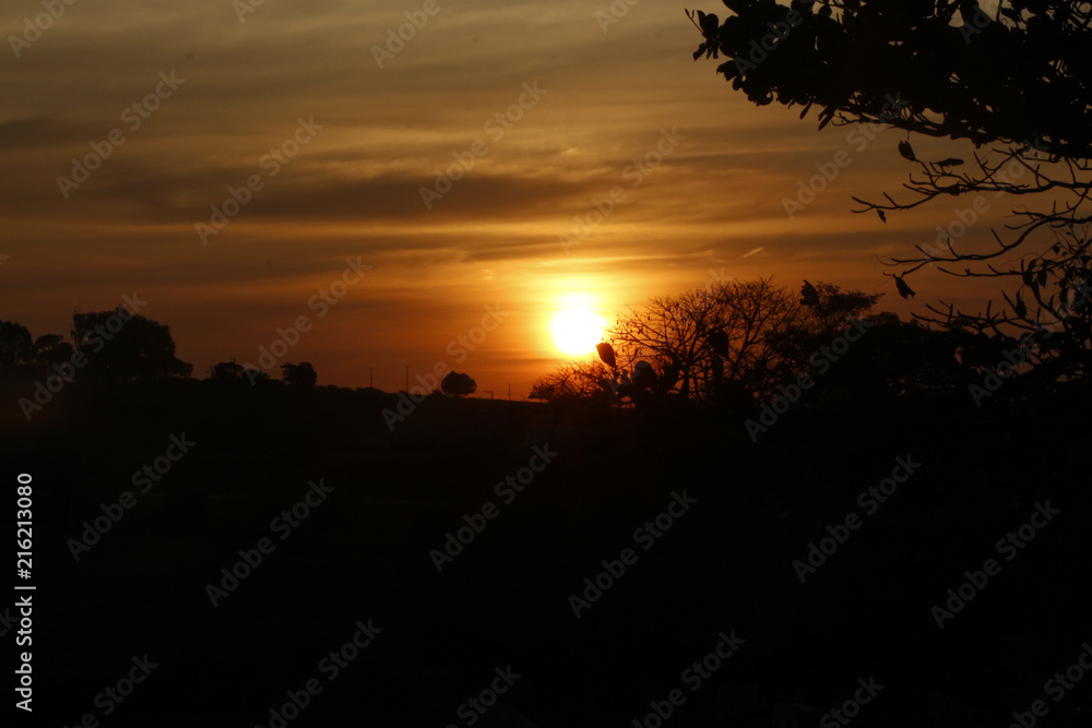 por do sol, entardecer 