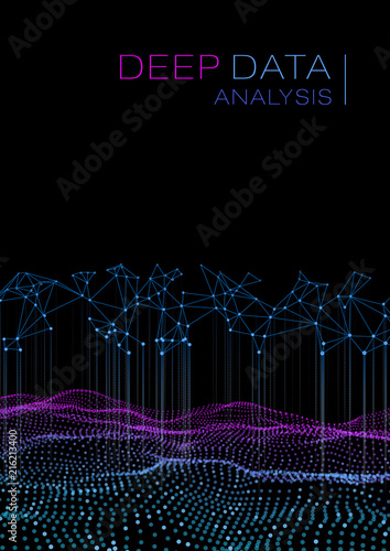 Deep data as part of big data. Point wave ui hud.