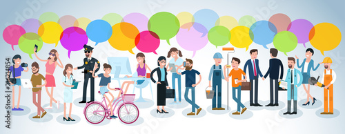 Flat design vector people 