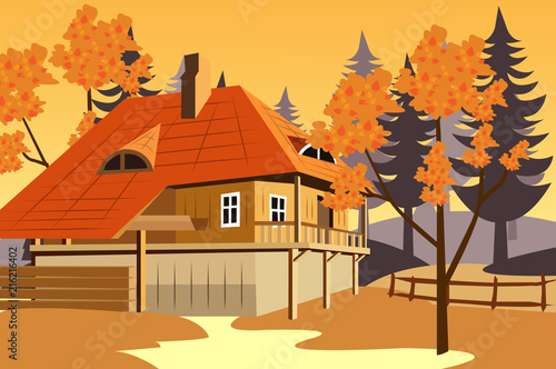 casa de otoño