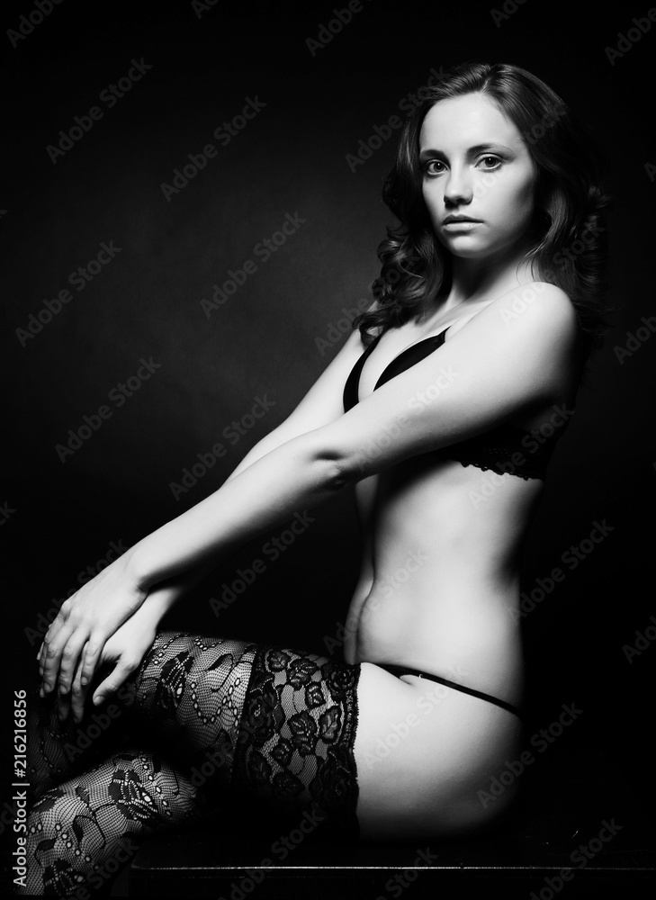 Beautiful alluring young woman Beautiful alluring young woman