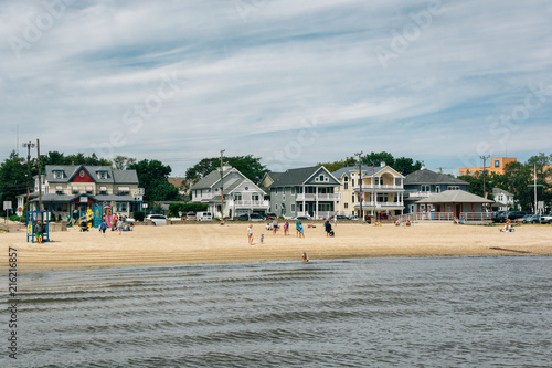 View of the Municipal Beach Park in Somers Point, New Jersey. © jonbilous