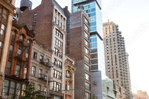 Historic buildings along 23rd Street in Manhattan New York City