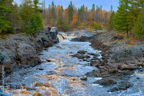 st. louis river, rapids, mn, autumn