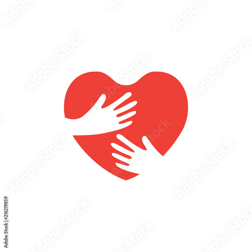 Love and passion logo design template