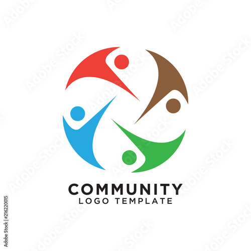Community organization logo design template