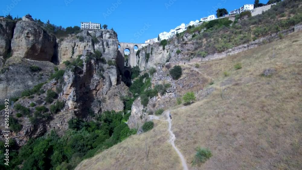 Ronda desde el aire. Pueblo con encanto de Malaga en Andalucia, España Ronda desde el aire. Pueblo con encanto de Malaga en Andalucia, España