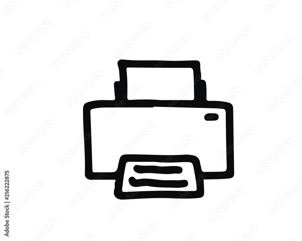 print hand drawn icon , designed for web and app print hand drawn icon , designed for web and app