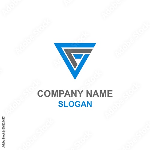 Free Download GF letter initial logo. - GFXLoad