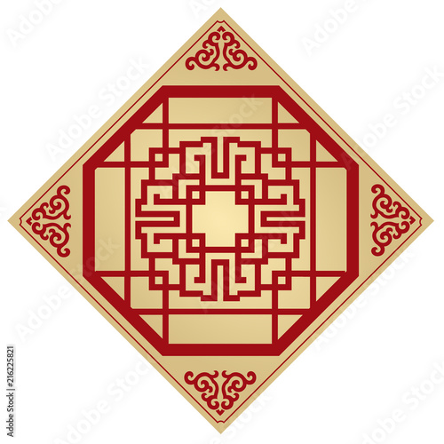 The Classic Chinese Background, The Window Frame Decoration 