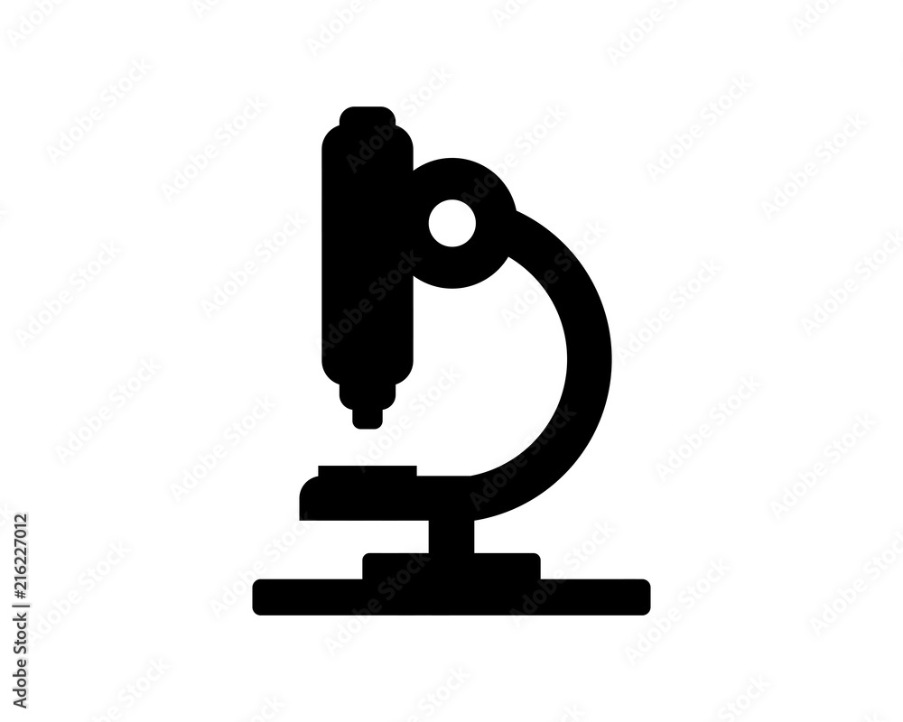 microscope black silhouette image vector icon logo symbol microscope black silhouette image vector icon logo symbol