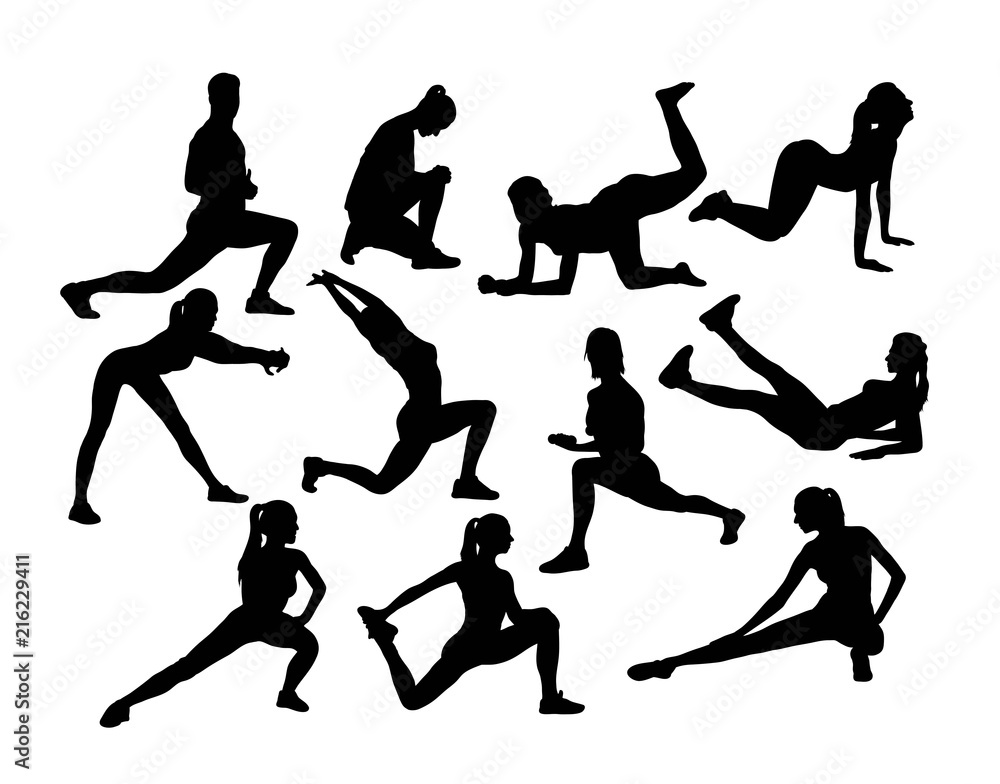 Sport Activity Silhouettes, art vector design