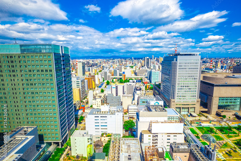 Fototapeta premium 名古屋 都市風景