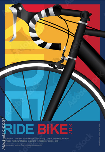 Cycling Poster Design Template Vector Illustration