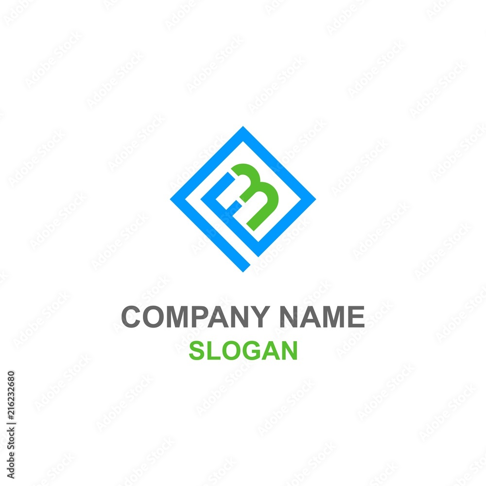 FB letter initial logo. FB letter initial logo.