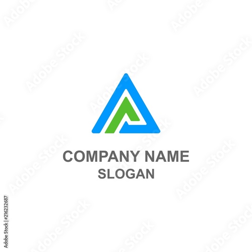 Free Download AR letter initial triangle logo. - GFXLoad