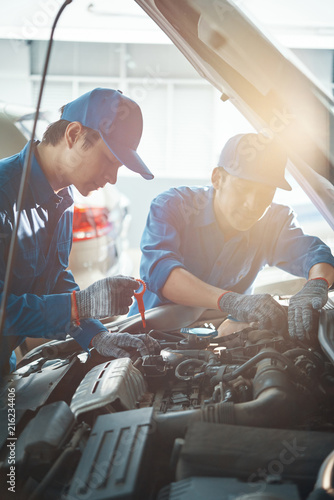 Working in garage