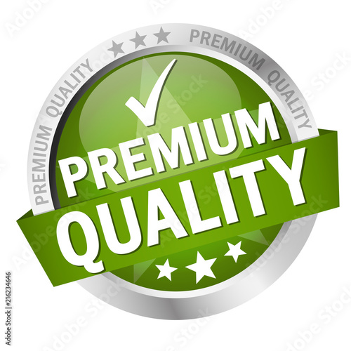 button with text Premium Quality