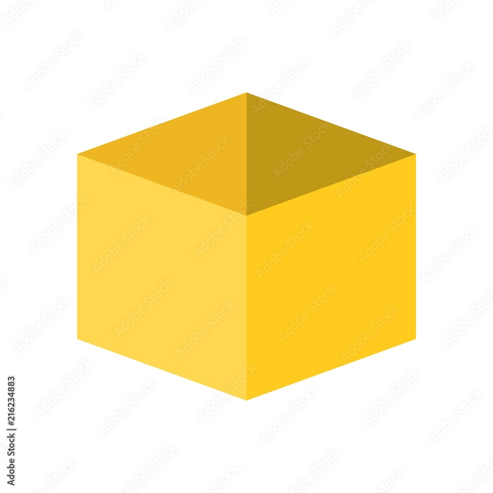 Empty Box, flat icon design pixel perfect Empty Box, flat icon design pixel perfect
