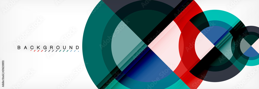Vector circular geometric abstract background Vector circular geometric abstract background