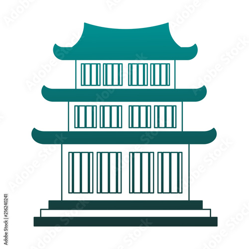 Chinese temple symbol vector illustration graphic design