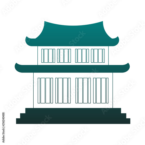 Chinese temple symbol vector illustration graphic design