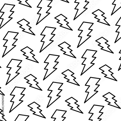 line electric thunder darger symbol background