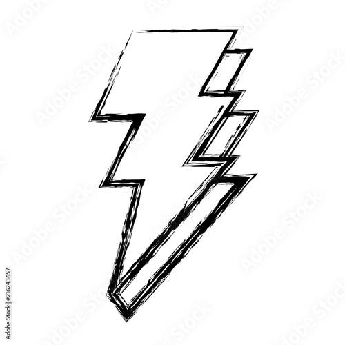grunge electric thunder darger bolt symbol