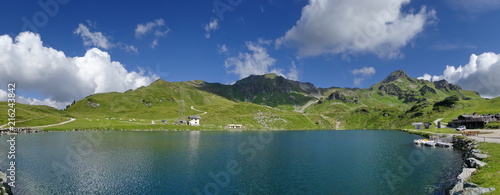 The Grunwaldsee in Obertauern near Hochalm and Seekarspitze. Austria