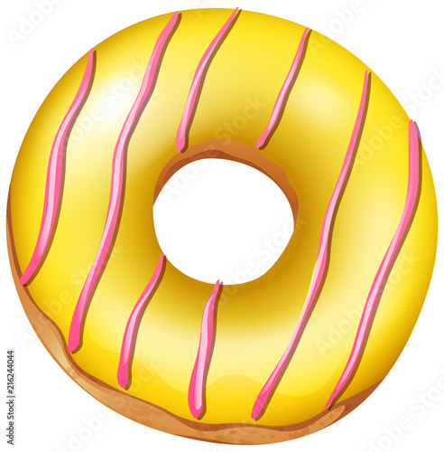 A delicious yellow donut