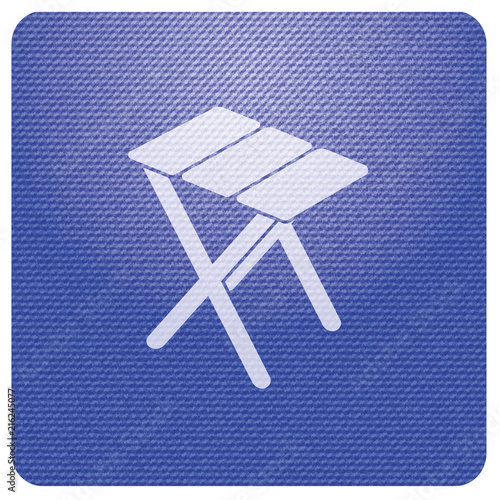 Camping stool icon
