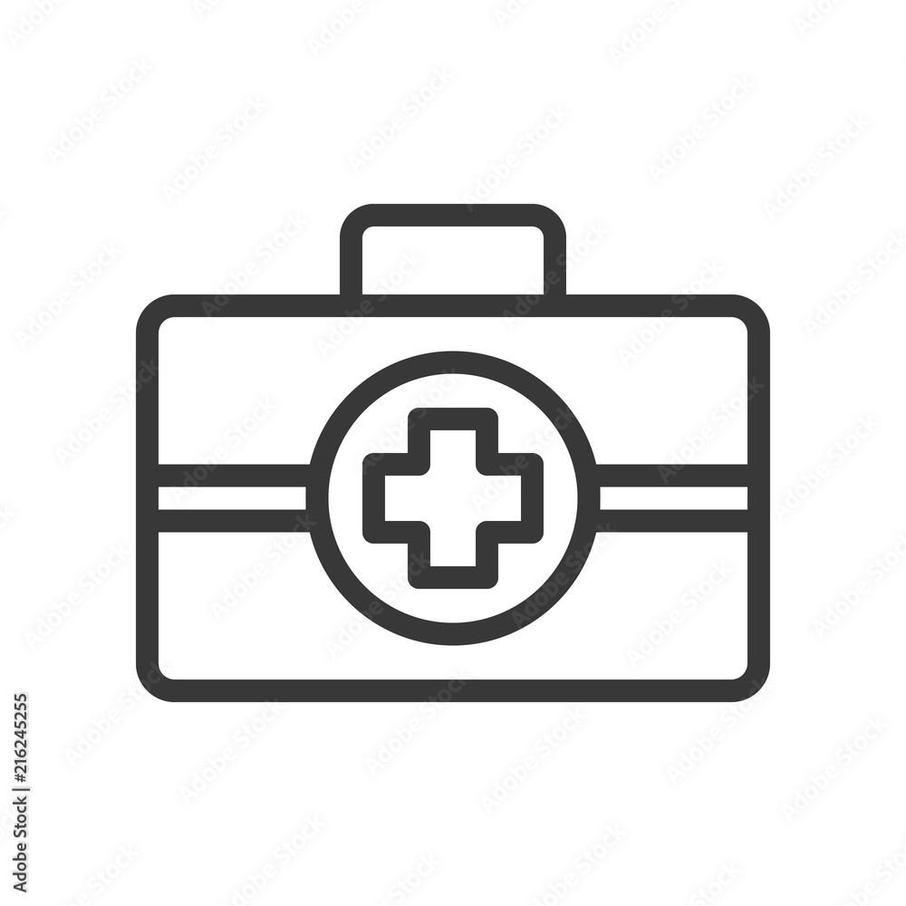 first aid simple outline icon first aid simple outline icon
