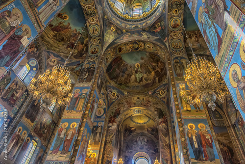 Φωτογραφία Ceiling of the Church of the Savior on Spilled Blood