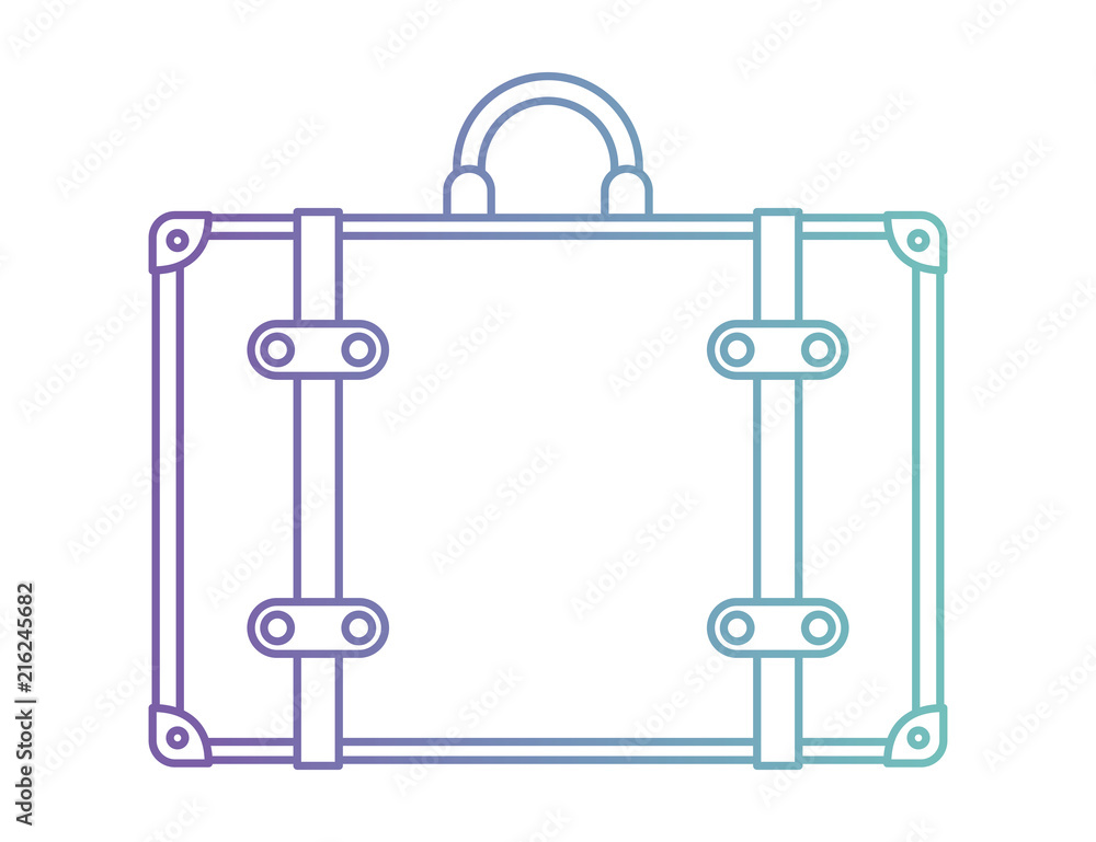 suitcase travel isolated icon vector illustration design
