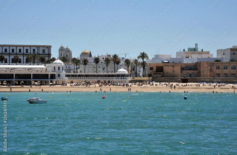 The view of Cadiz is one of the most ancient cities of Western Europe.