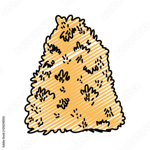 doodle straw bale mountain natural industry