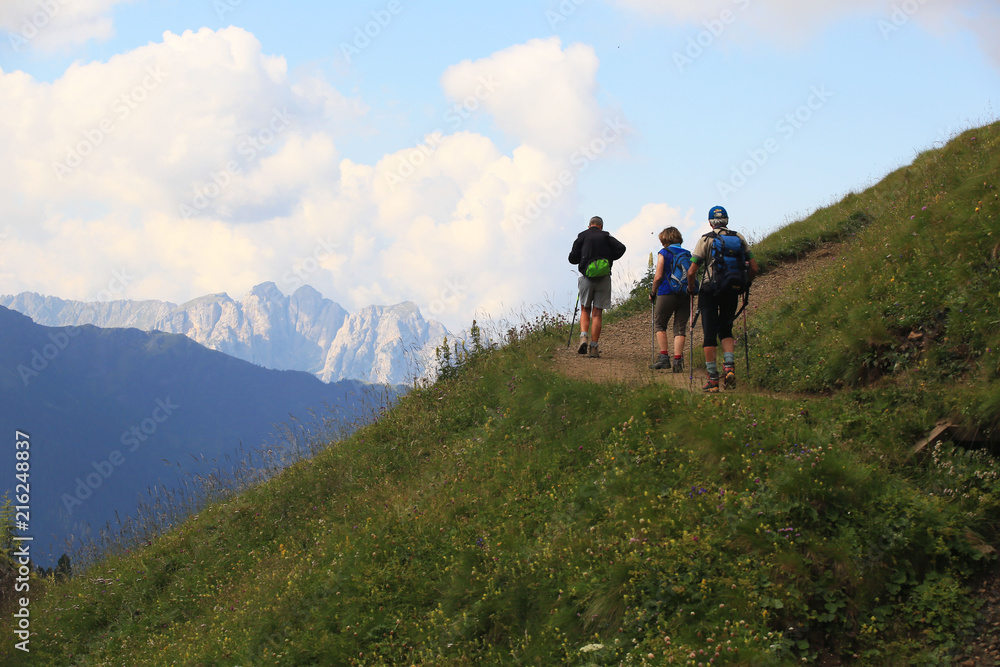 Wanderer in Südtirol