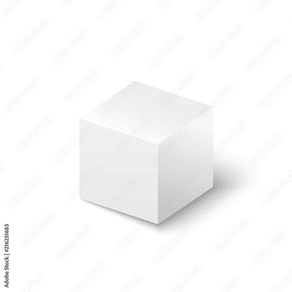 Closed box on white background. Vector illustration. Closed box on white background. Vector illustration.