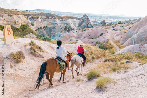 horse riding Cappadocia, woman horse riding Kapadokya Turkey