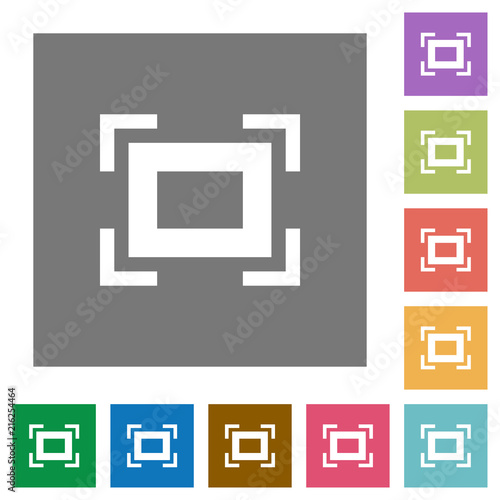 Full screen square flat icons