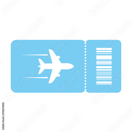 Plane ticket vector icon