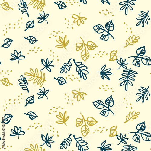 Naive simple floral seamless pattern